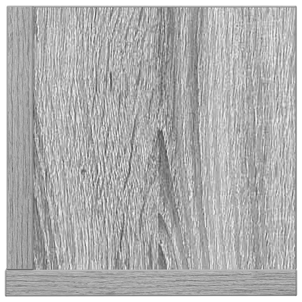Wall shelves 2 pcs. Gray Sonoma 75x16.5x16.5 cm wood material