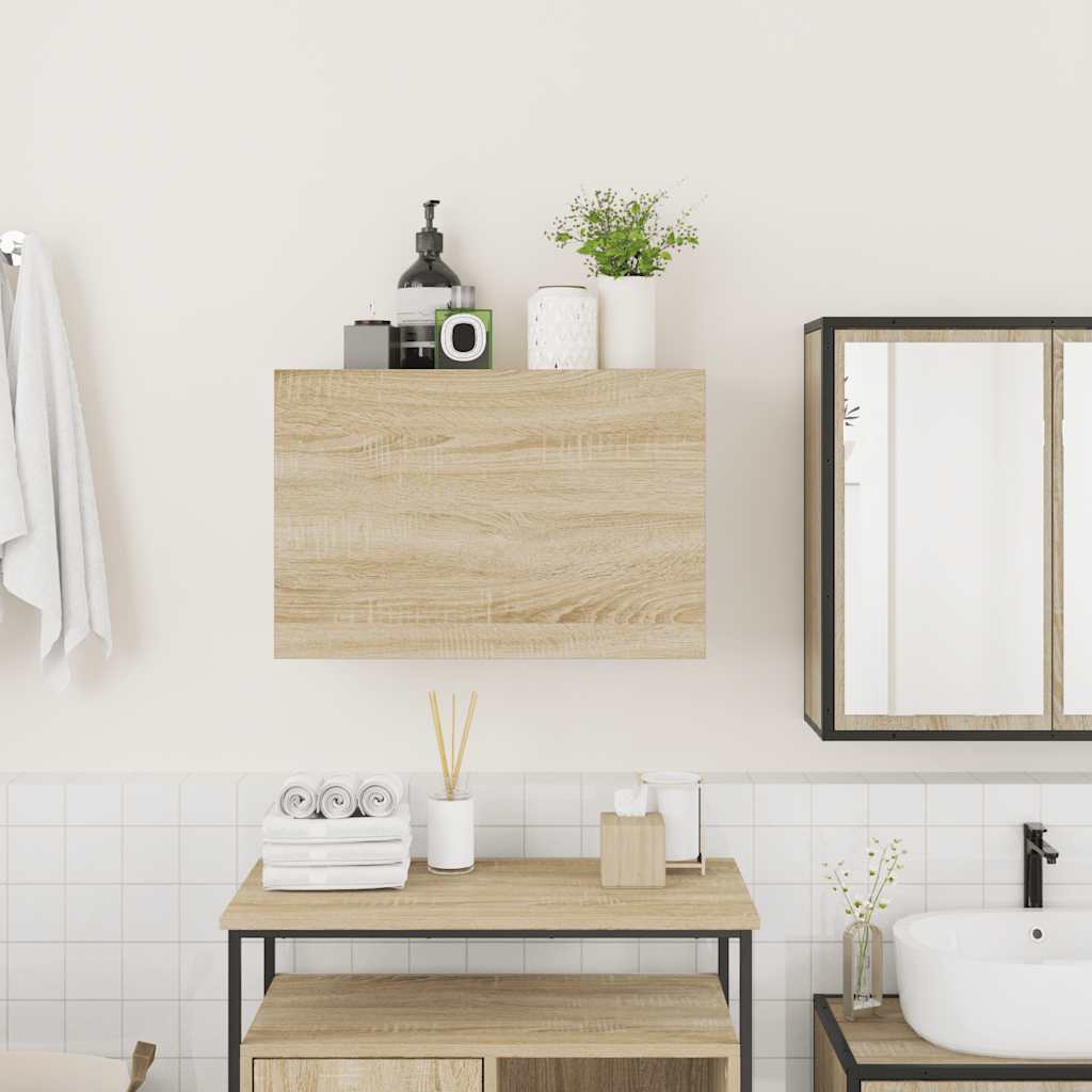 Bad-Wandschrank Sonoma-Eiche 60x25x40 cm Holzwerkstoff