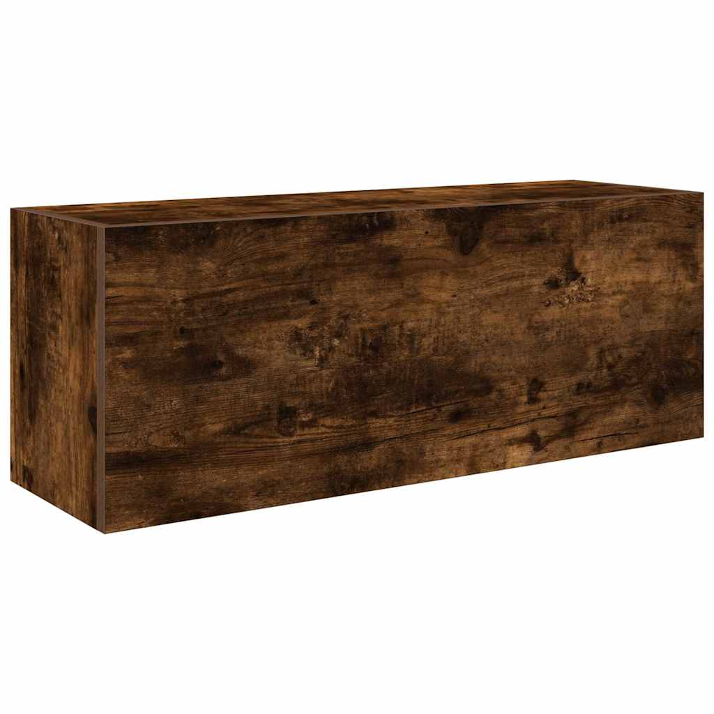 Bad-Wandschrank Räuchereiche 80x25x30 cm Holzwerkstoff