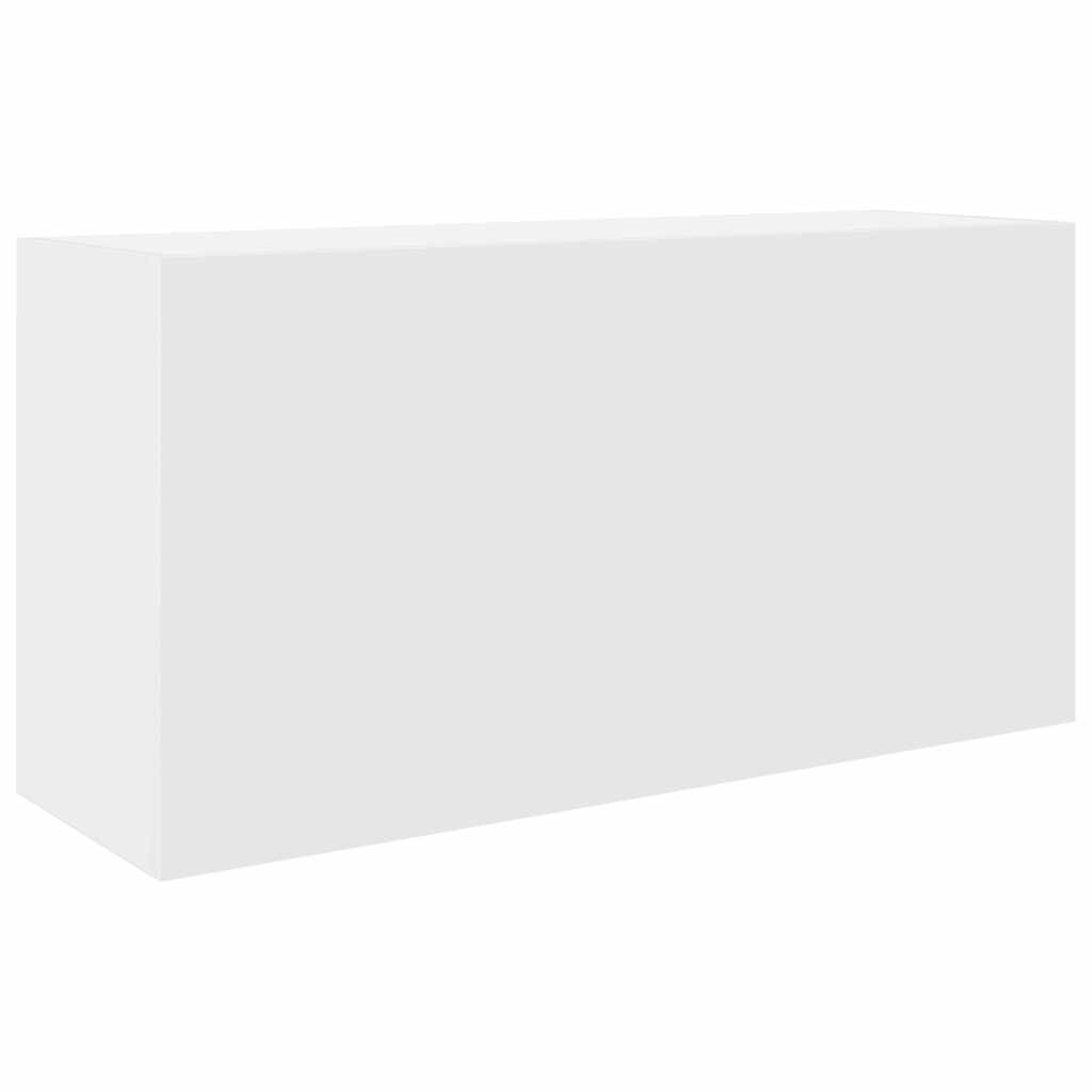 Armoire murale de salle de bain blanche 80x25x40 cm en bois