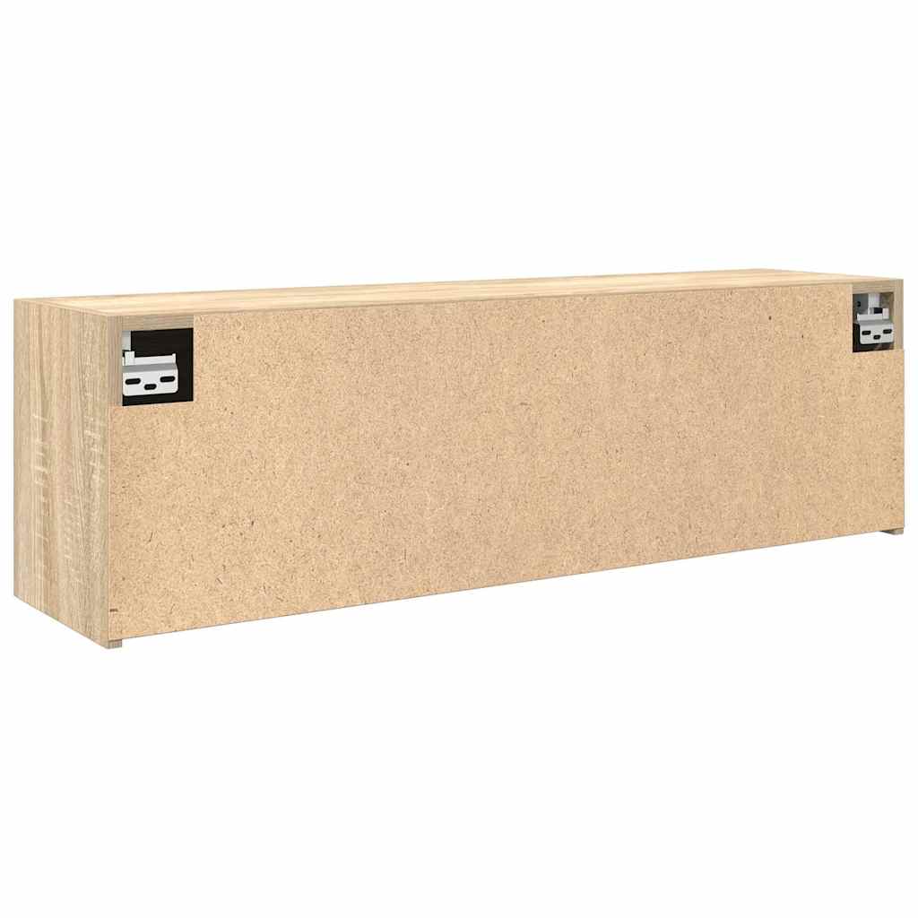 Bad-Wandschrank Sonoma-Eiche 100x25x30 cm Holzwerkstoff