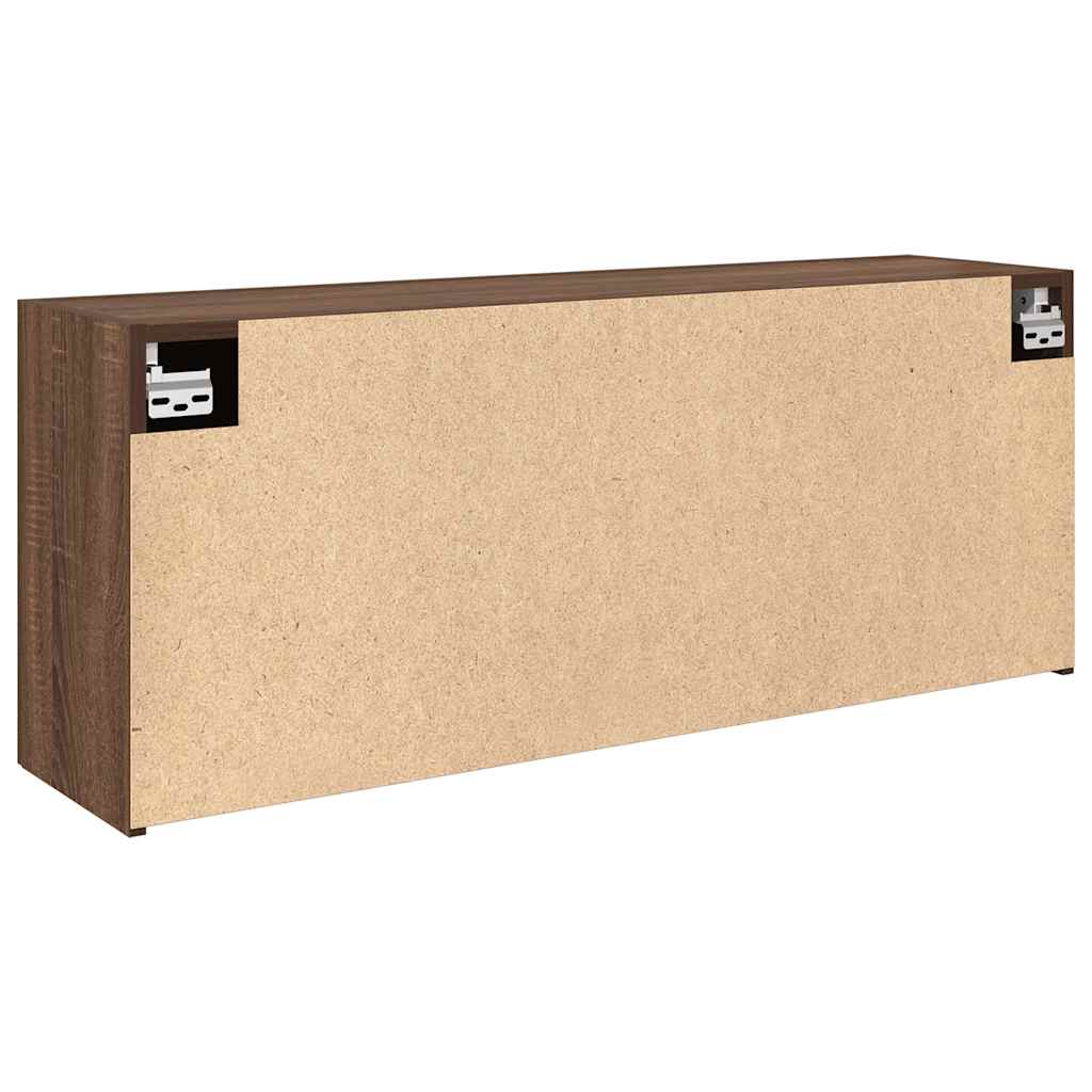 Bad-Wandschrank Braun Eichen-Optik 100x25x40 cm Holzwerkstoff