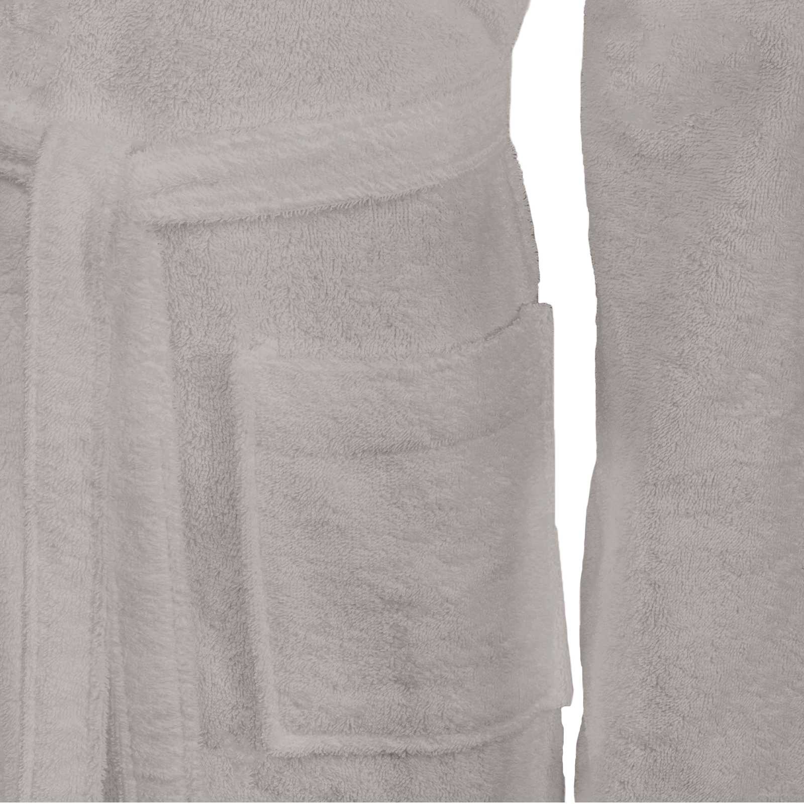 Bademantel KINN Grau XXL Baumwolle