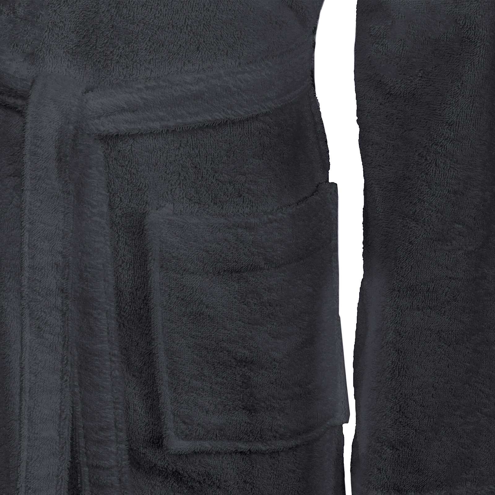 Bademantel KINN Anthrazit XL Baumwolle