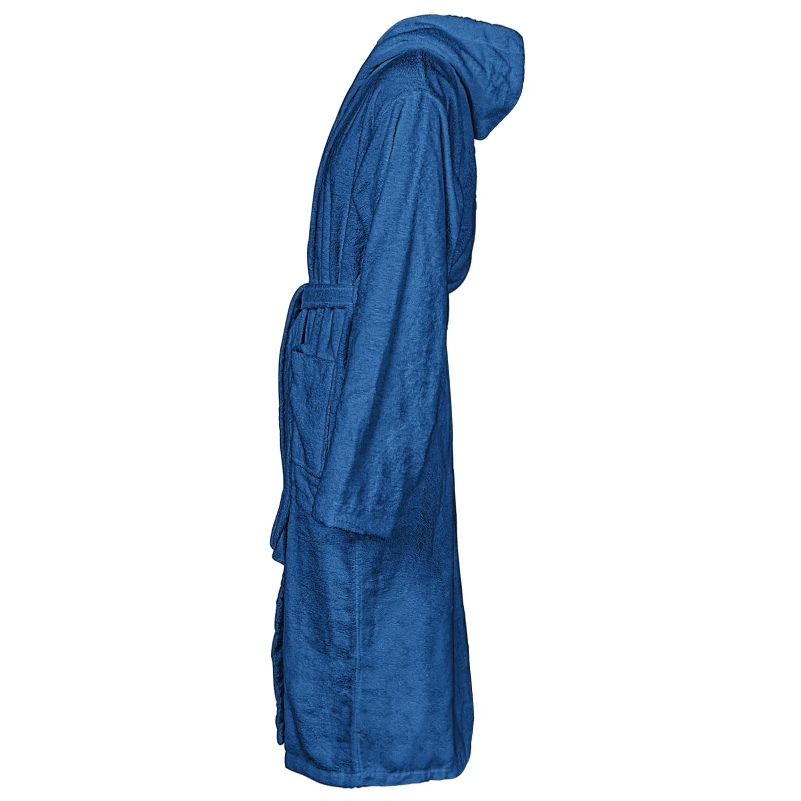 Bademantel KINN Blau M Baumwolle