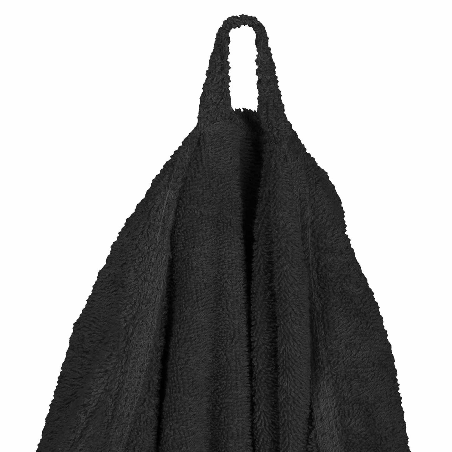 Bademantel KINN Schwarz XXL Baumwolle
