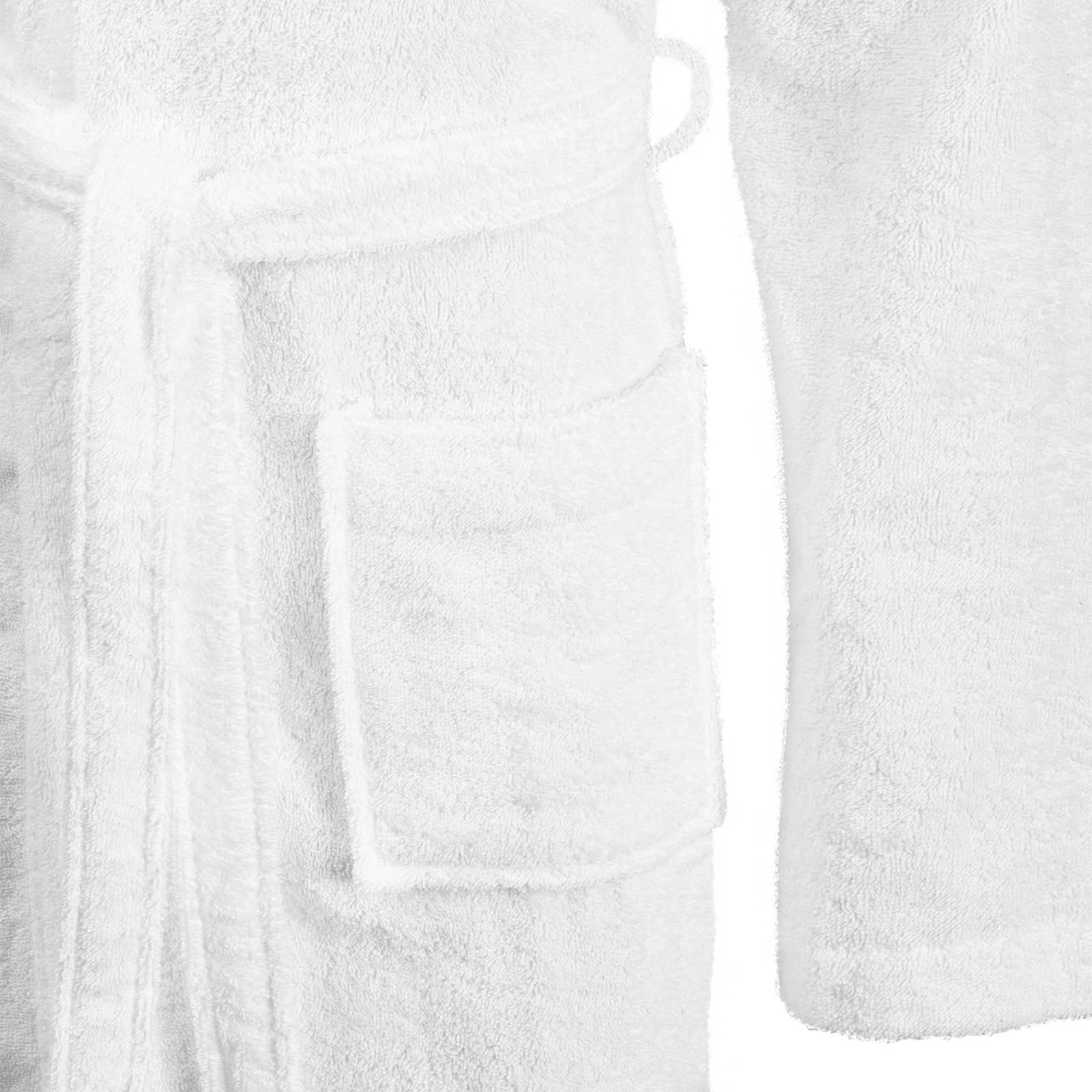 Bademantel KINN Weiß XXL Baumwolle