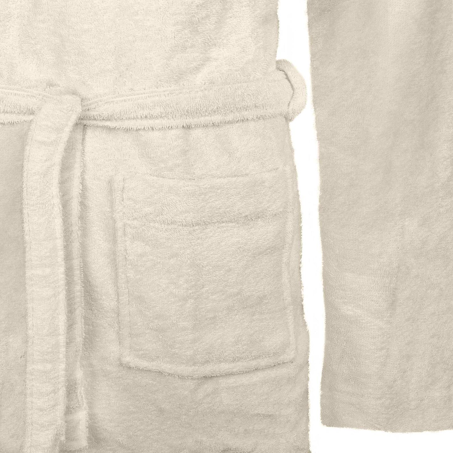 Bademantel KINN Creme L Baumwolle