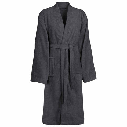 Bademantel KINN Anthrazit XL Baumwolle