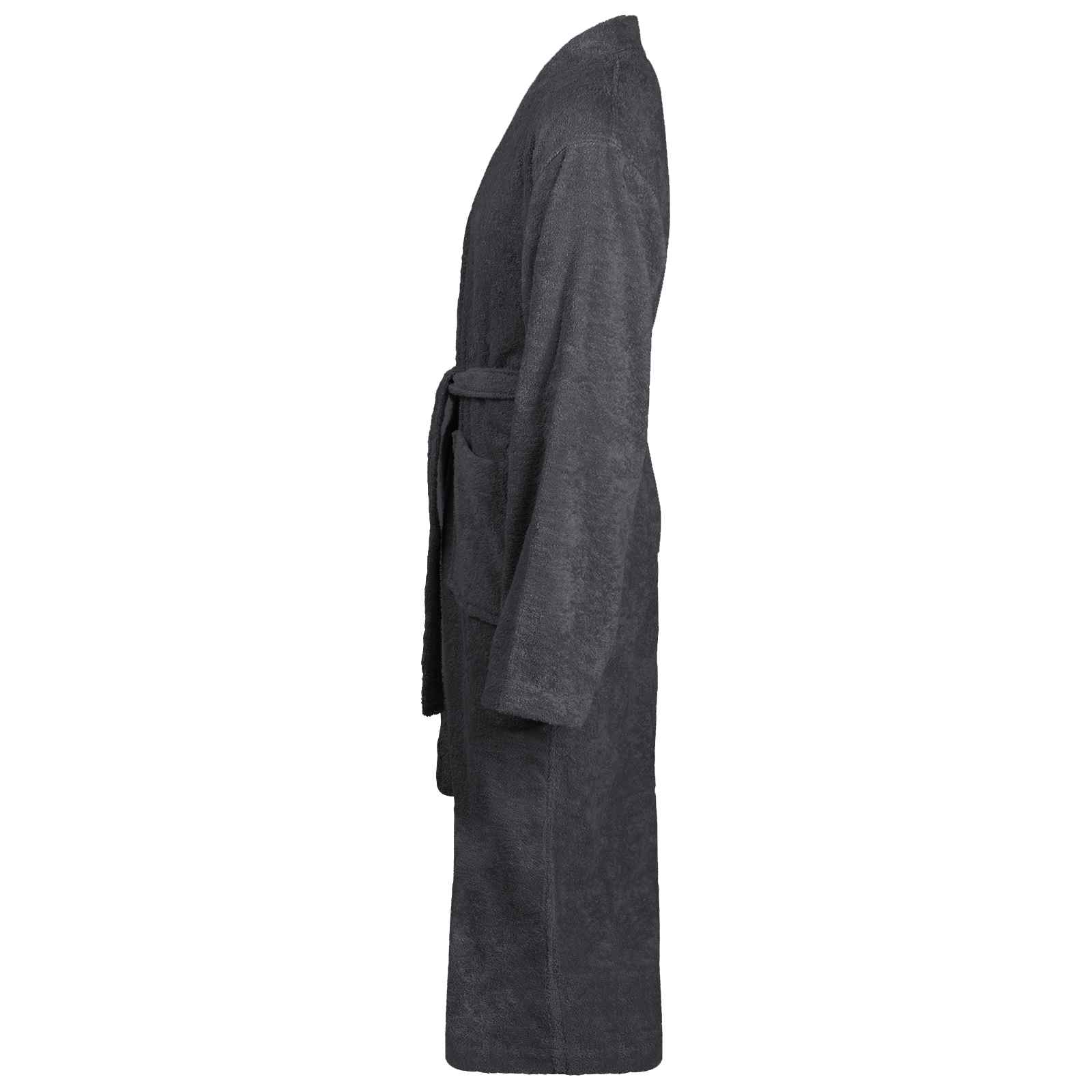 Bademantel KINN Anthrazit XL Baumwolle