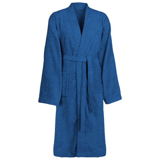 Bademantel KINN Blau S Baumwolle