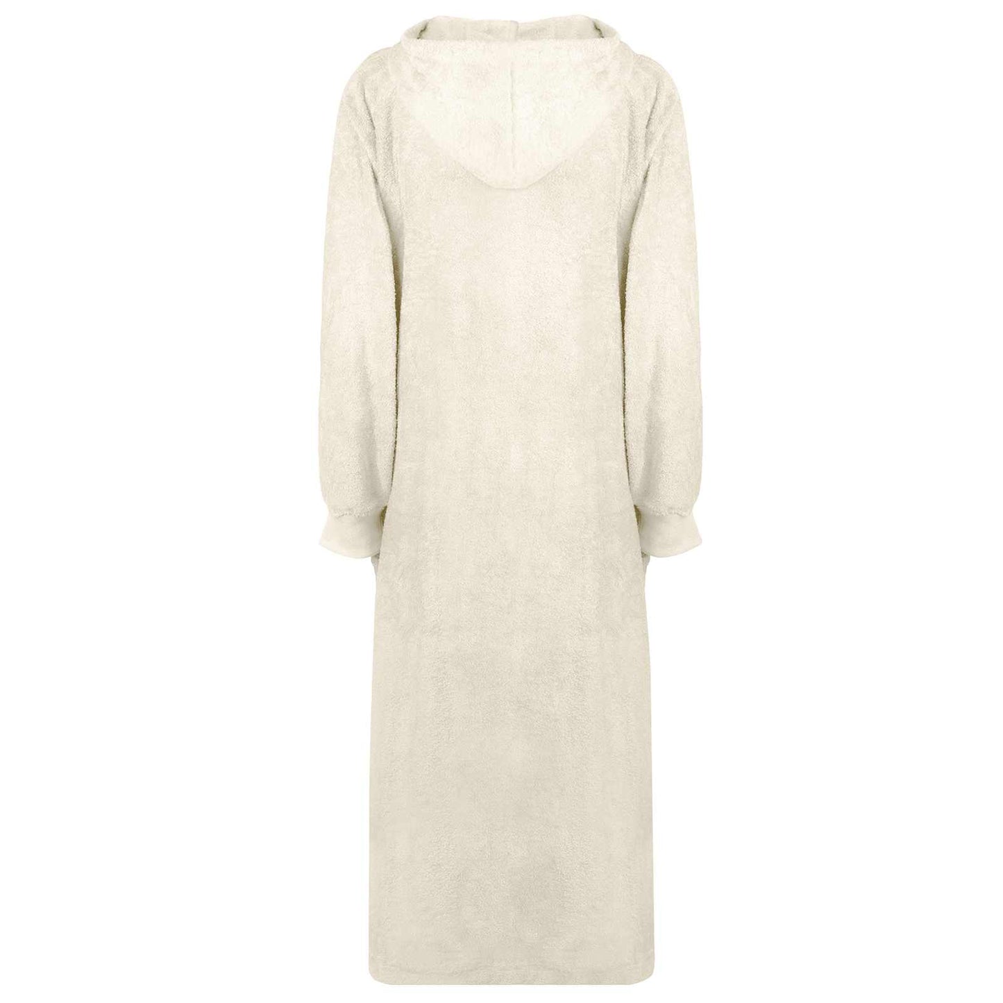 Decken-Hoodie KINN Creme XXL Baumwolle