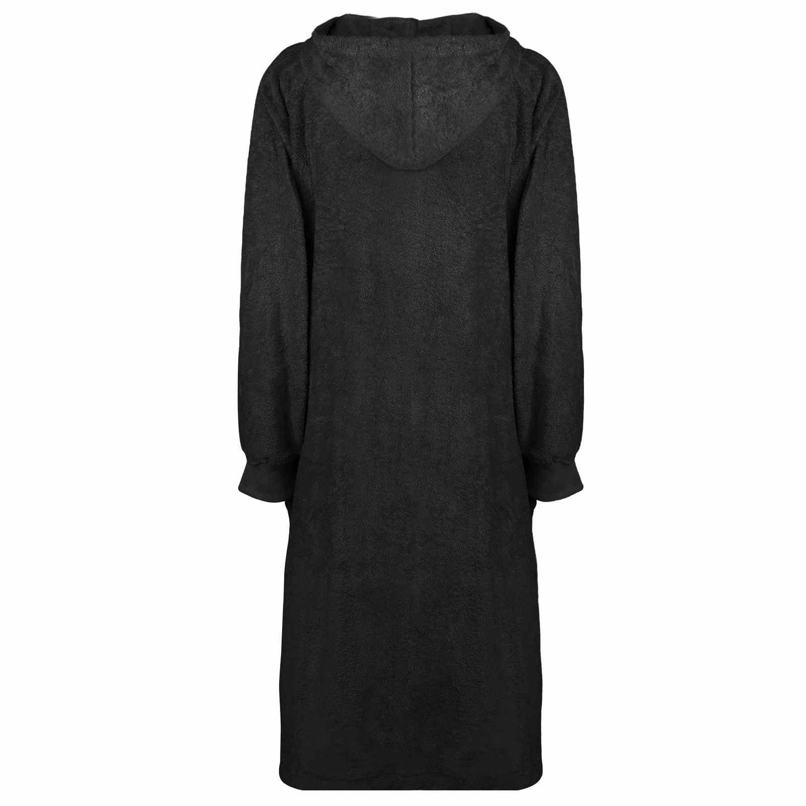 Decken-Hoodie KINN Schwarz XL Baumwolle