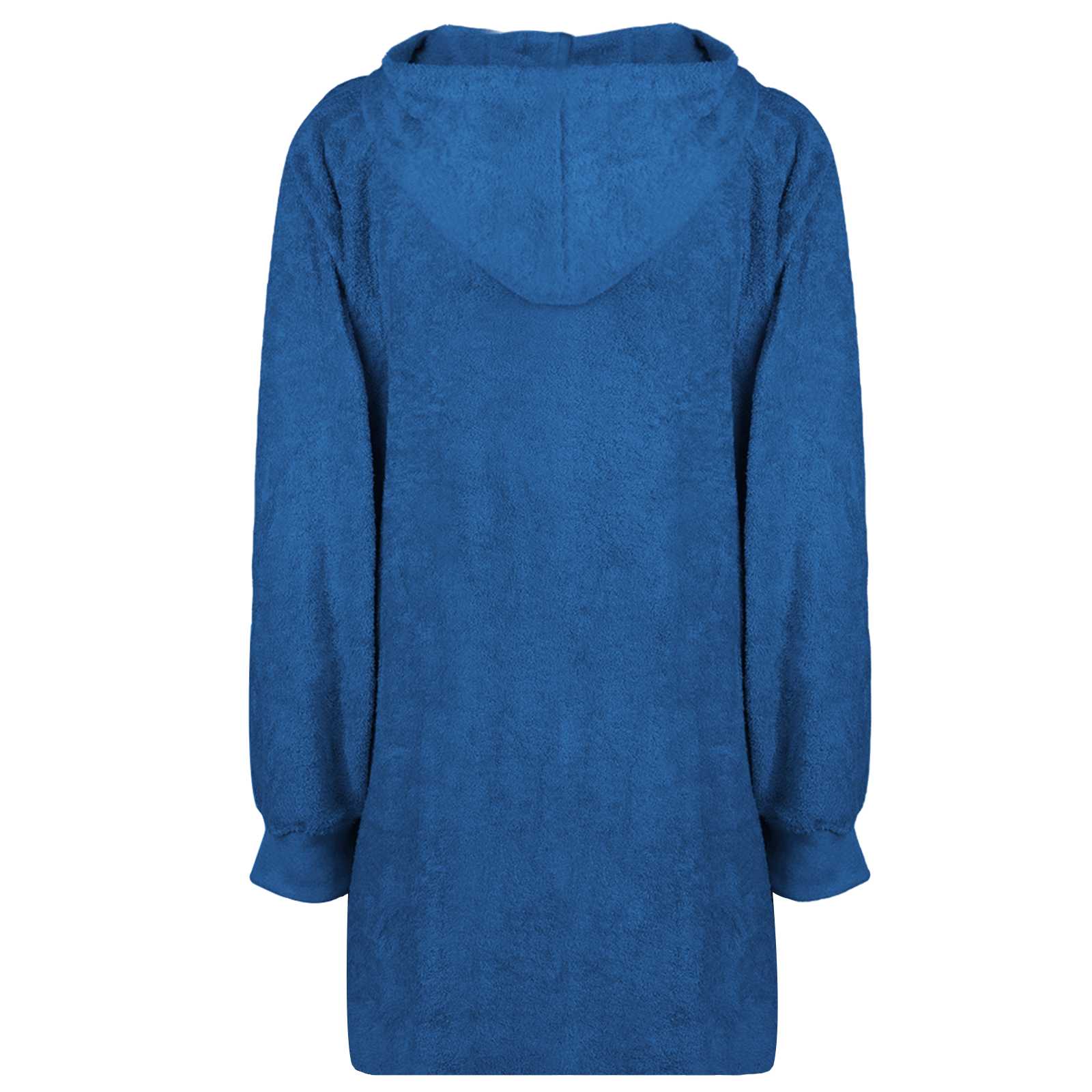 Decken-Hoodie KINN Marineblau L Baumwolle