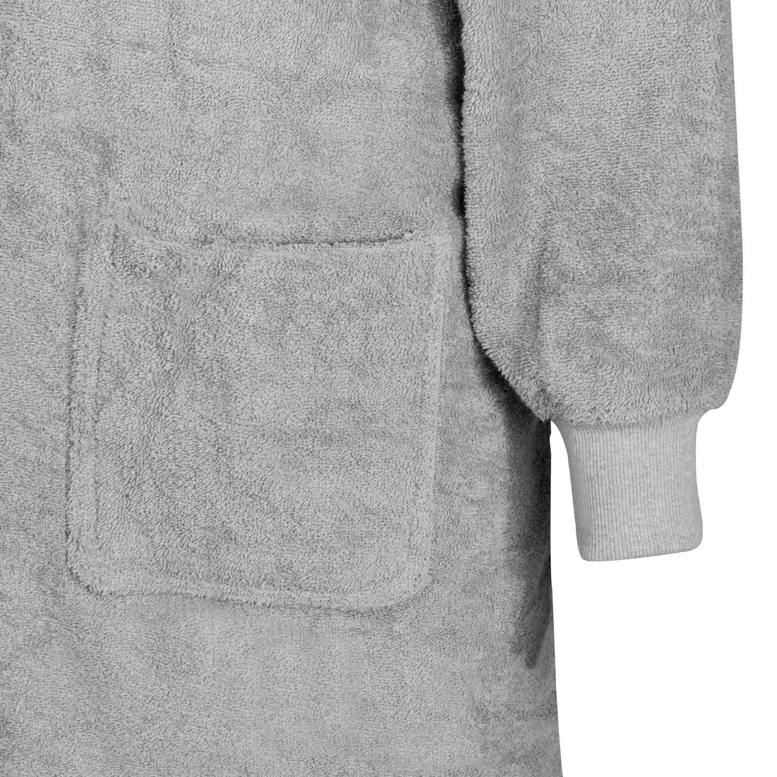 Decken-Hoodie KINN Grau L Baumwolle