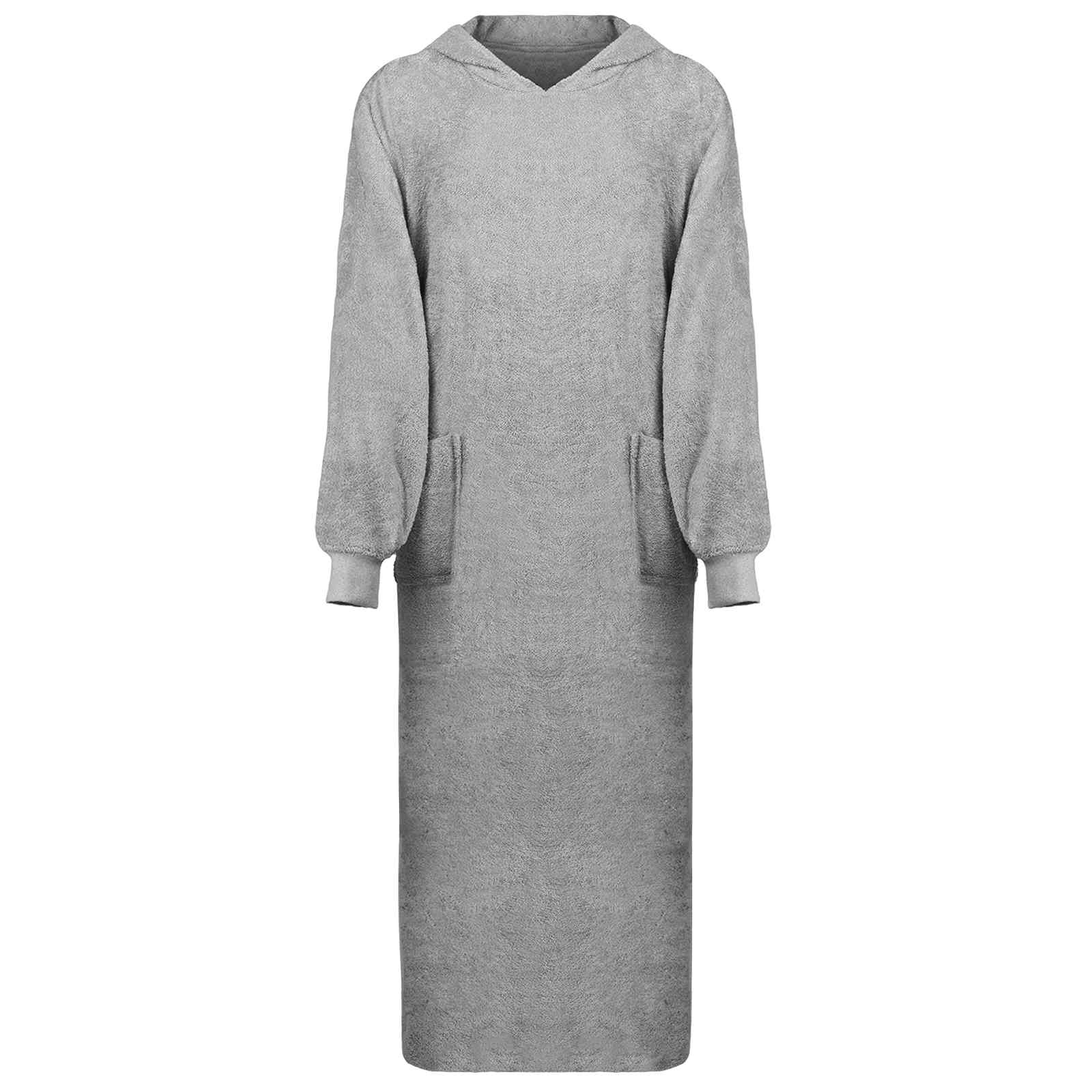 Decken-Hoodie KINN Grau XXL Baumwolle