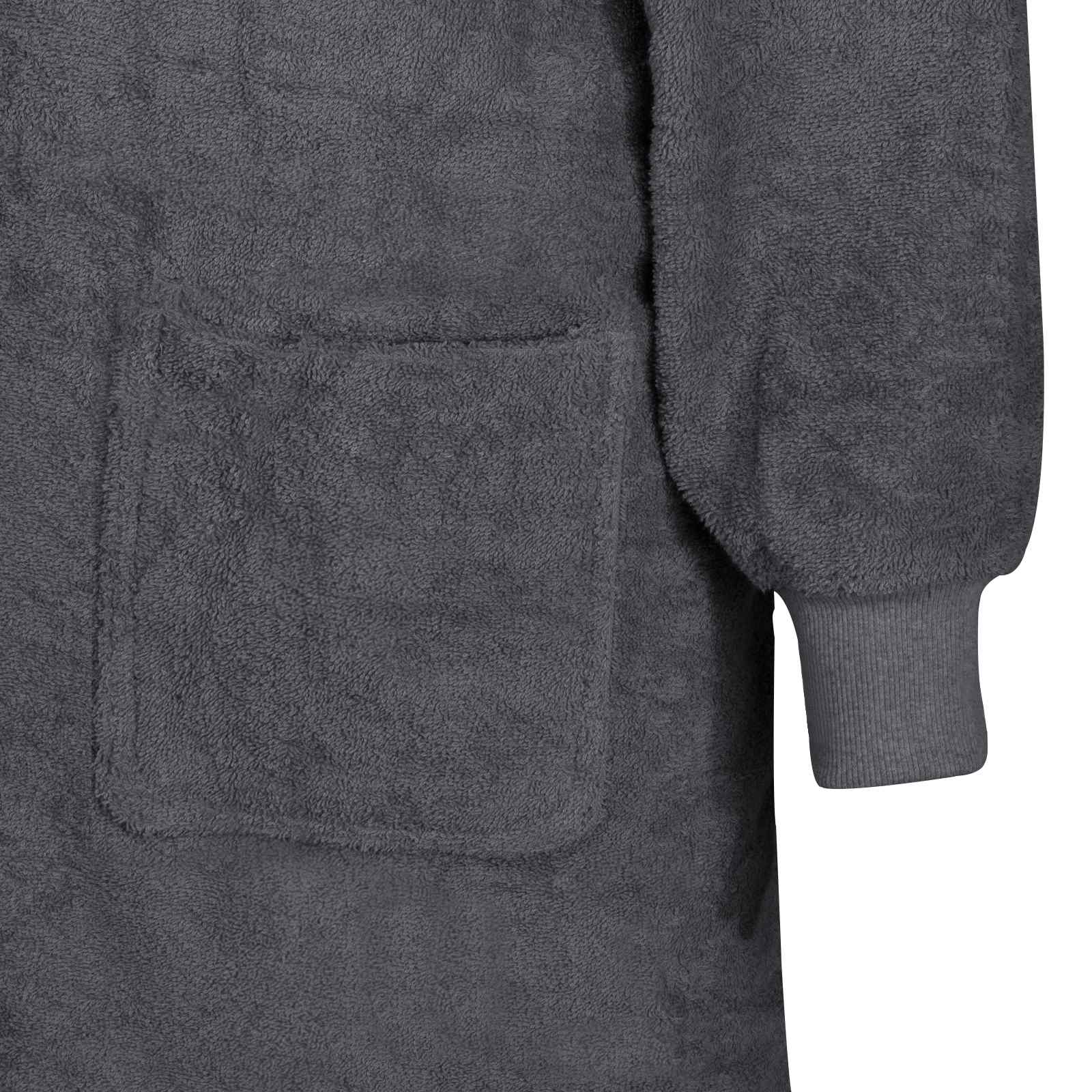 Decken-Hoodie KINN Anthrazit XL Baumwolle