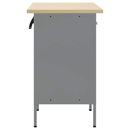 Werkbank mit Schubladen 2 Stk. Rot und Grau 100 x 55 x 85 cm