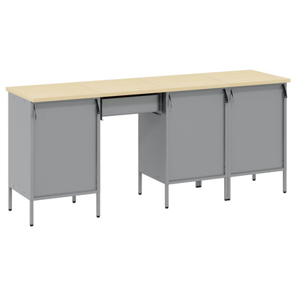 Werkbank mit Speicher 4 stk. Schwarz Ingenieure Holz und Stahl