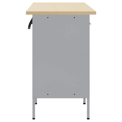 Werkbank mit Speicher 4 stk. Schwarz Ingenieure Holz und Stahl