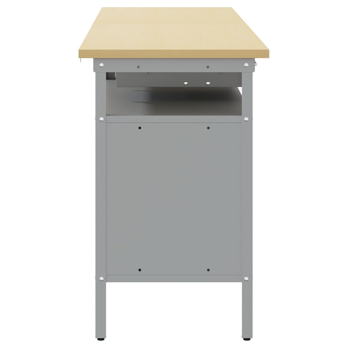 Werkbank-Set mit Schubladen 2 pcs Rot und Grau 200 x 55 x 85 cm