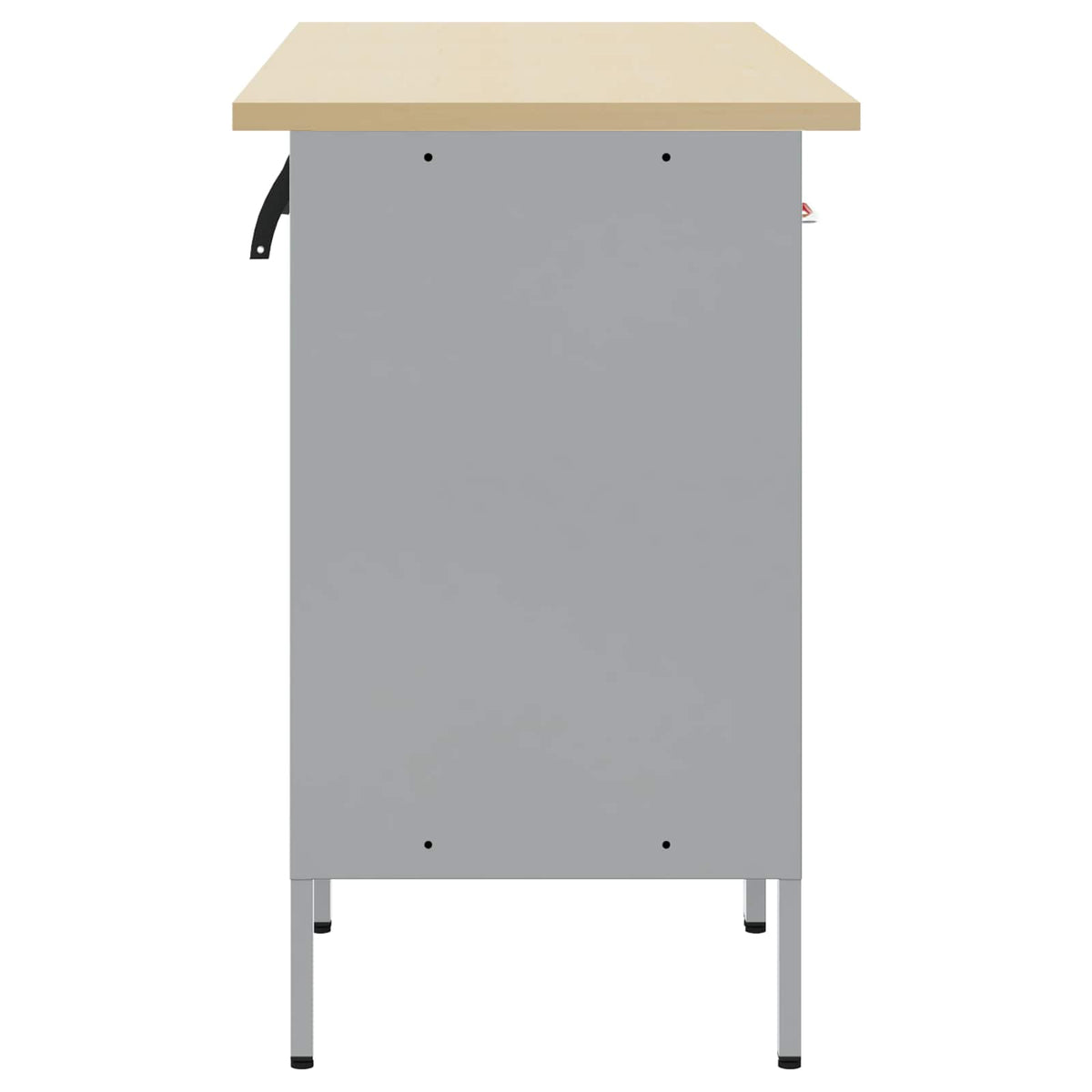 Arbeitsschrankset mit Schubladen mit Speicher 5 stk. Schwarz