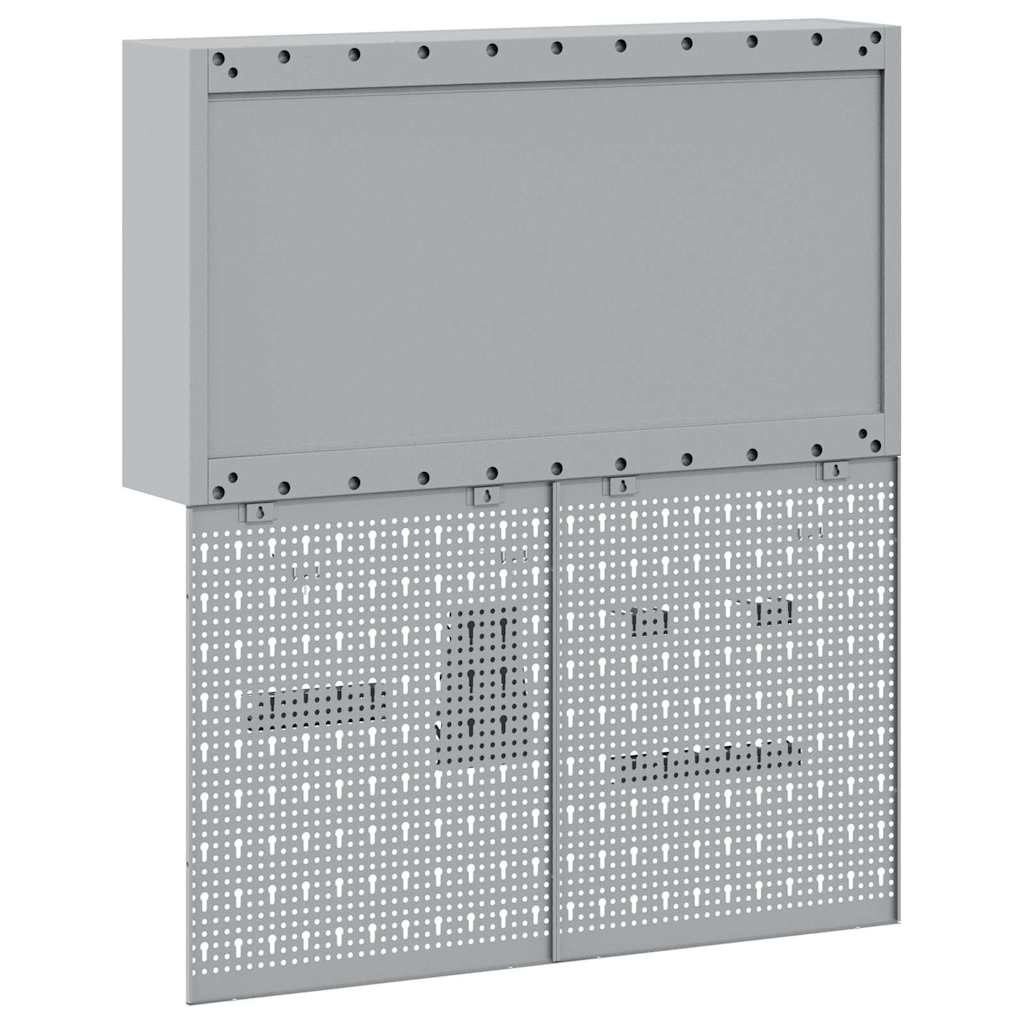 Werkzeugschrank-Set 3 Stk. Rot Pulverbeschichteter Stahl