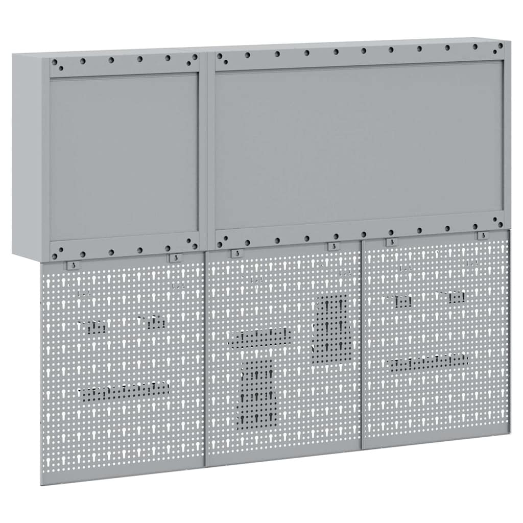 Werkzeugschrank-Set 5 Stk. Rot Pulverbeschichteter Stahl