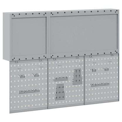 Werkzeugschrank-Set 5 Stk. Rot Pulverbeschichteter Stahl