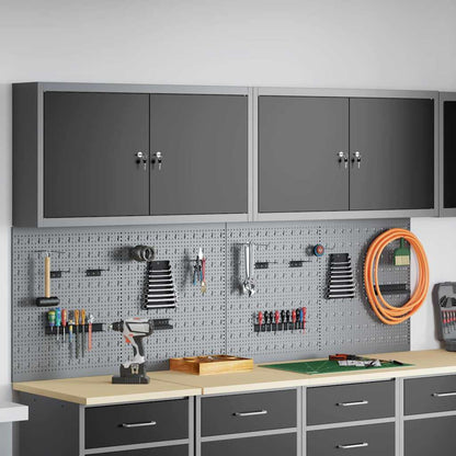 Werkzeugschrank-Set 6 Stk. Schwarz Pulverbeschichteter Stahl