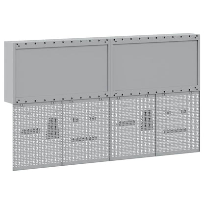 Werkzeugschrank-Set 6 Stk. Schwarz Pulverbeschichteter Stahl