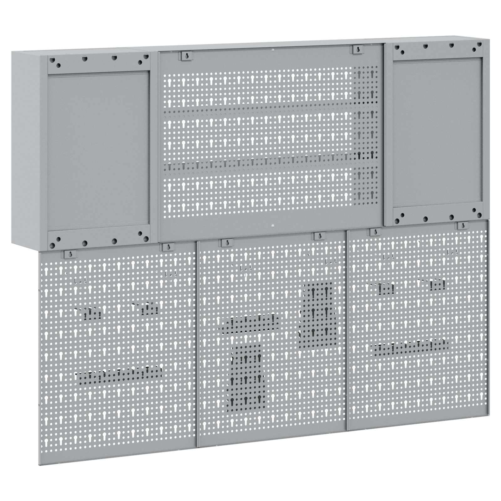 Werkzeugschrank-Set 4 stk. Rot Pulverbeschichteter Stahl