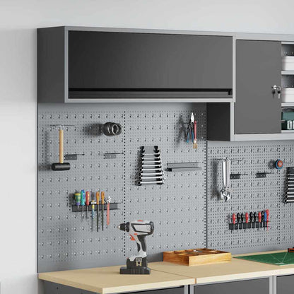 Werkzeugschrank-Set 3 stk. Schwarz Pulverbeschichteter Stahl