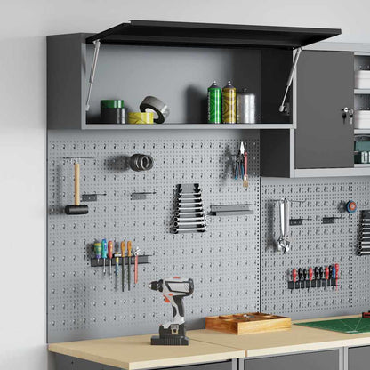 Werkzeugschrank-Set 3 stk. Schwarz Pulverbeschichteter Stahl