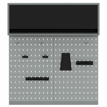 Werkzeugschrank-Set 3 stk. Schwarz Pulverbeschichteter Stahl