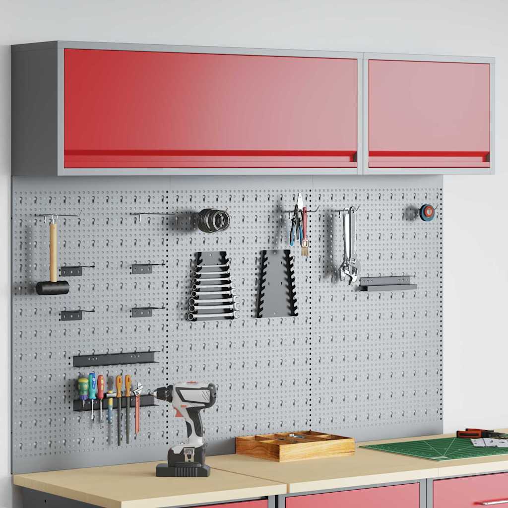 Werkzeugschrank-Set 5 stk. Rot Pulverbeschichteter Stahl