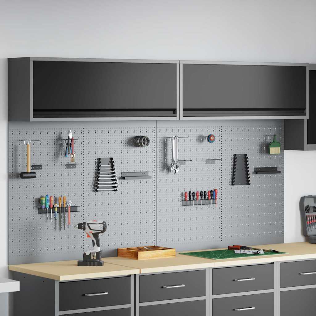 Werkzeugschrank-Set 6 stk. Schwarz Pulverbeschichteter Stahl