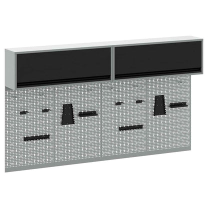 Werkzeugschrank-Set 6 stk. Schwarz Pulverbeschichteter Stahl