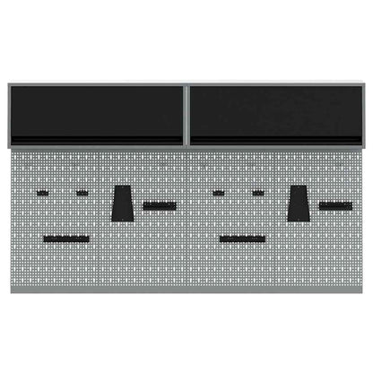Werkzeugschrank-Set 6 stk. Schwarz Pulverbeschichteter Stahl