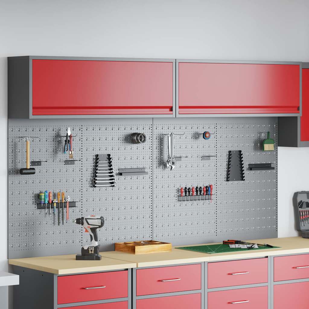 Werkzeugschrank-Set 6 stk. Rot Pulverbeschichteter Stahl