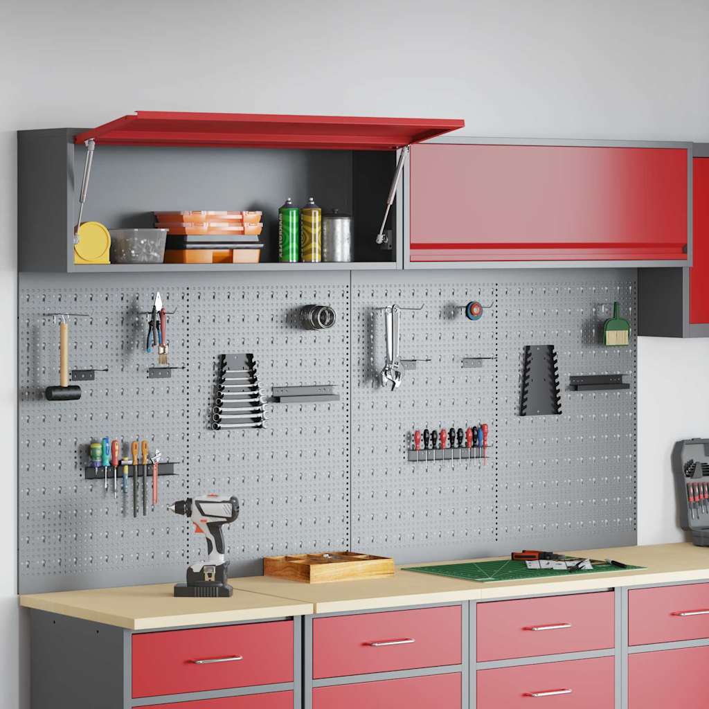 Werkzeugschrank-Set 6 stk. Rot Pulverbeschichteter Stahl