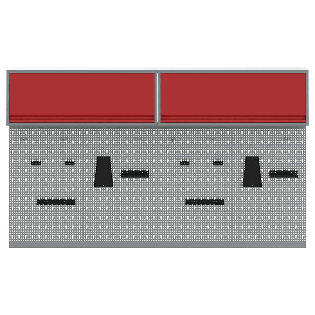 Werkzeugschrank-Set 6 stk. Rot Pulverbeschichteter Stahl