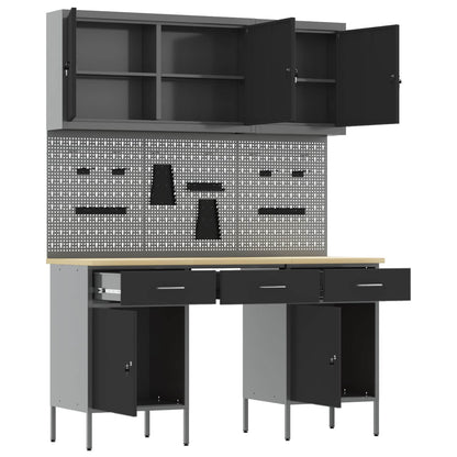 Werkbank 8 stk. Schwarz Ingenieure Holz und Stahl