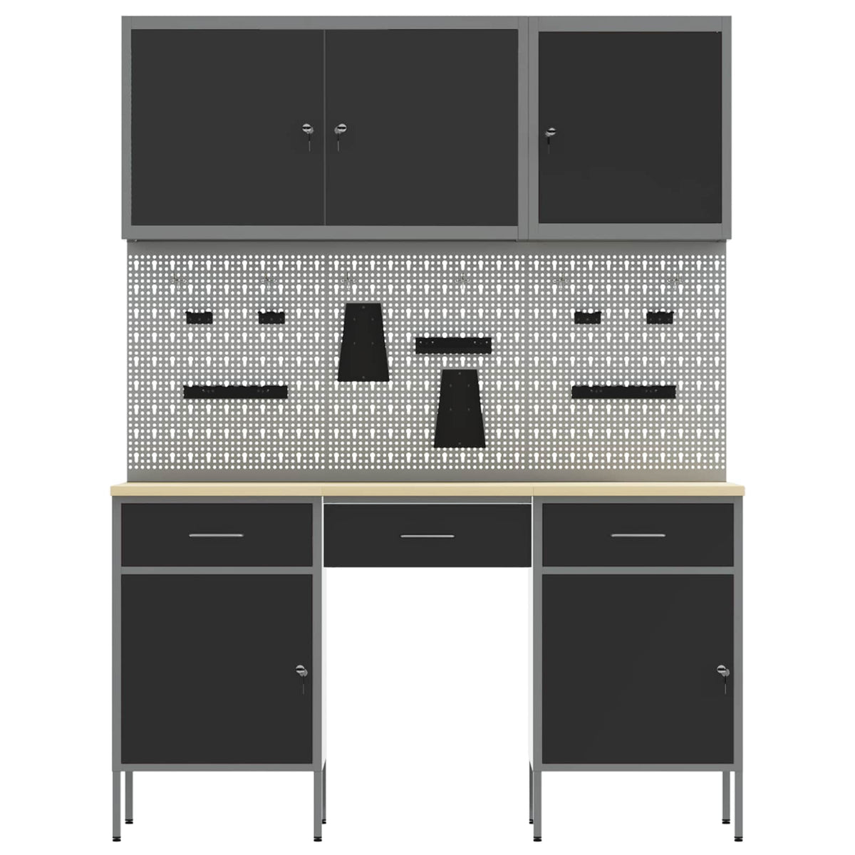 Werkbank 8 stk. Schwarz Ingenieure Holz und Stahl