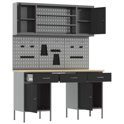 Werkbank 7 stk. Schwarz Ingenieure Holz und Stahl