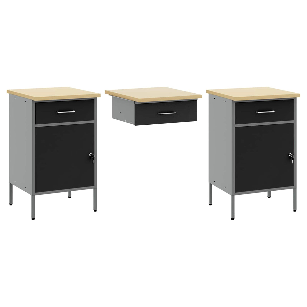 Werkbank 7 stk. Schwarz Ingenieure Holz und Stahl