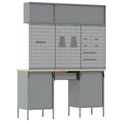 Arbeitsschrankset mit Schubladen mit Speicher 8 stk. Rot