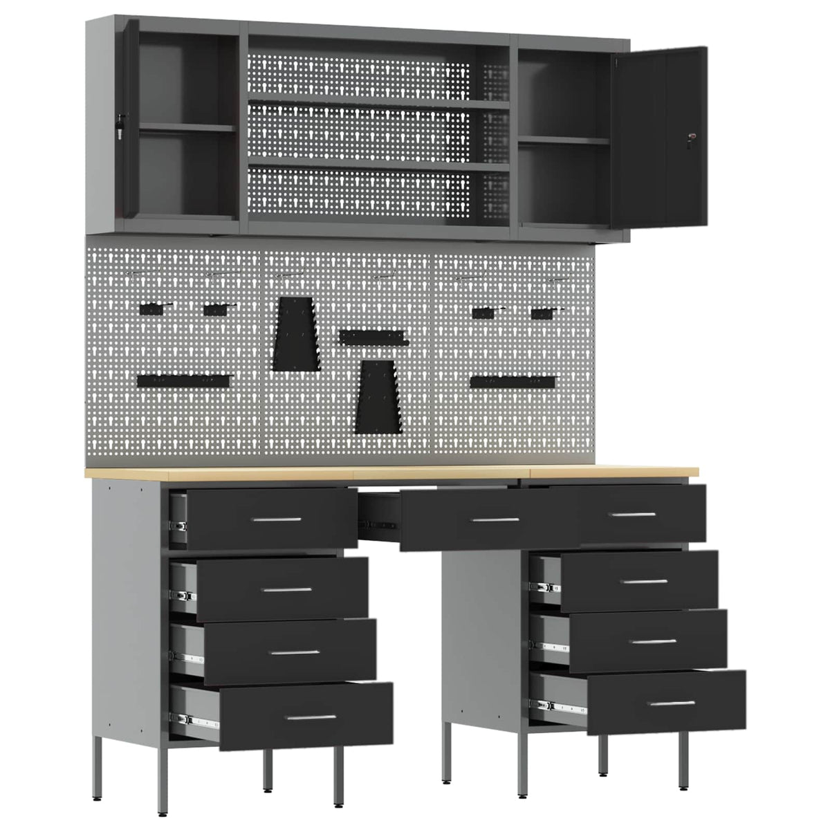 Werkbank 7 stk. Schwarz Ingenieure Holz und Stahl