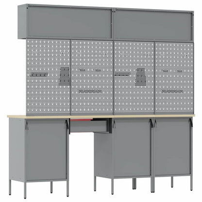 Arbeitsschrankset mit Schubladen mit Speicher 10 stk. Rot