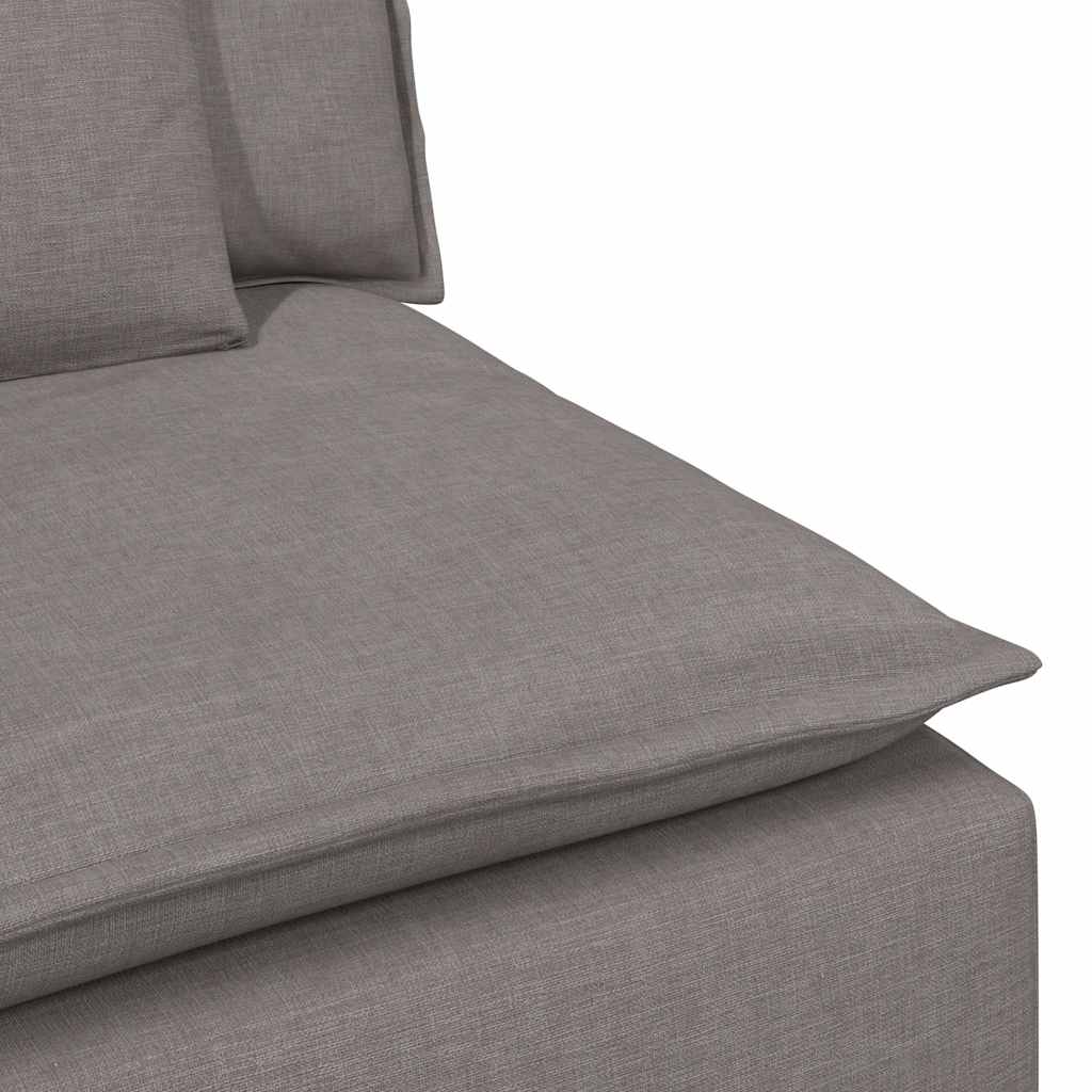 Modulares Sofa Mittelmodul mit Kissen Taupe 100 cm